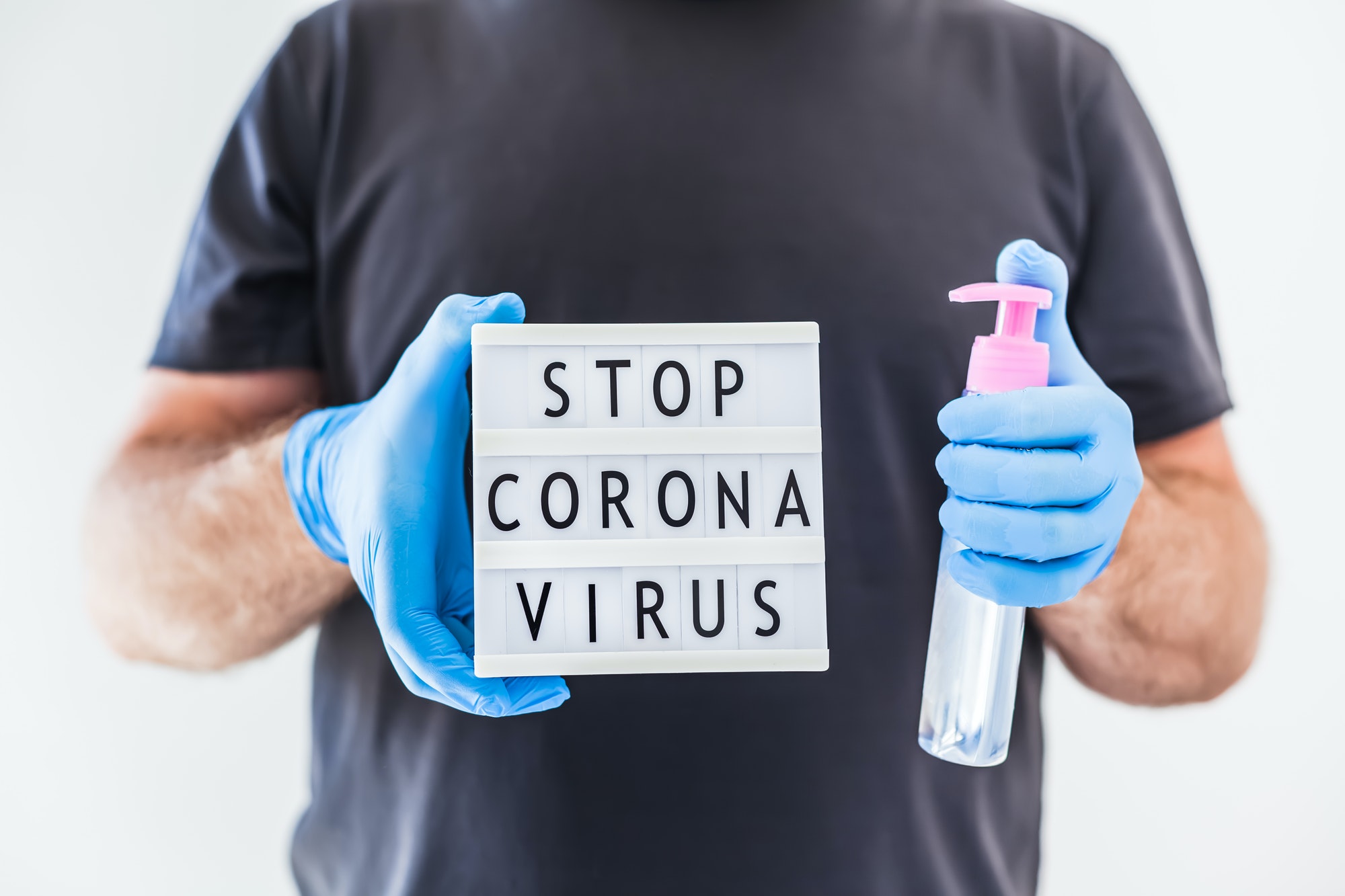 Stop coronavirus concept